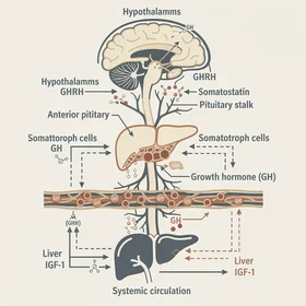 The pituitary gland and growth hormone secretion